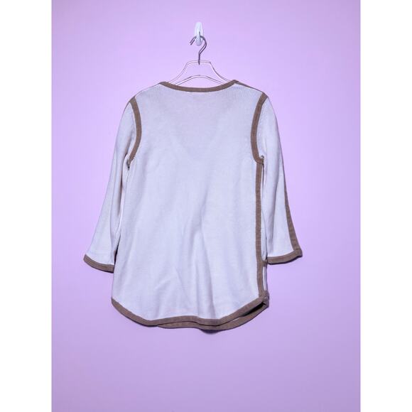 Tory Burch Flor Woven Tunic In Cream Size Medium - Picture 2 of 4